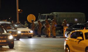 Turkish soldiers are seen on the Asian side of Istanbul, Friday, July 15, 2016. A group within Turkey's military has engaged in what appeared to be an attempted coup, the prime minister said, with military jets flying over the capital and reports of vehicles blocking two major bridges in Istanbul. Prime Minister Binali Yildirim told NTV television: "it is correct that there was an attempt," when asked if there was a coup. (AP Photo/Emrah Gurel)